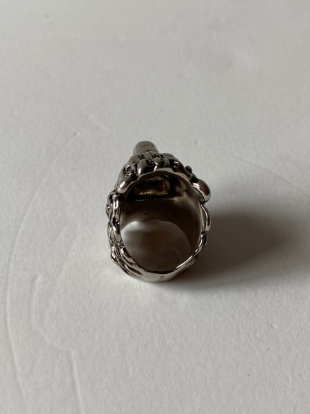 Gucci Silver Lion Head With Crystal Ring 10-Rings-Gucci-The Closet Egypt