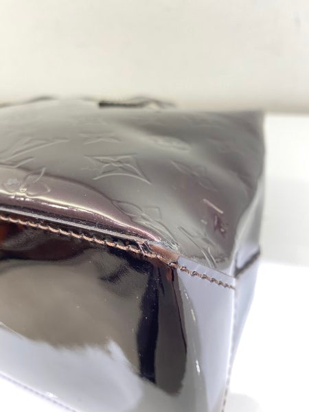 Louis Vuitton Burgundy Monogram Vernis Wilshire Tote Bag-handbag-Louis Vuitton-The Closet Egypt