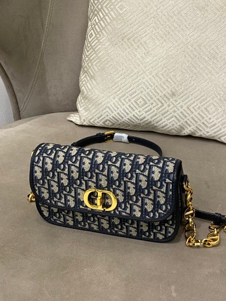 Christian Dior Navy Blue 30 Montaigne Avenue Oblique Bag-handbag-Christian Dior-The Closet Egypt