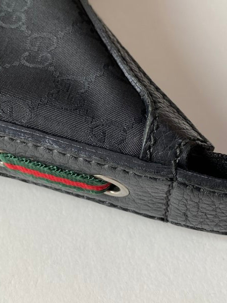 Gucci Black GG Nylon Hobo Bag-handbag-Gucci-The Closet Egypt