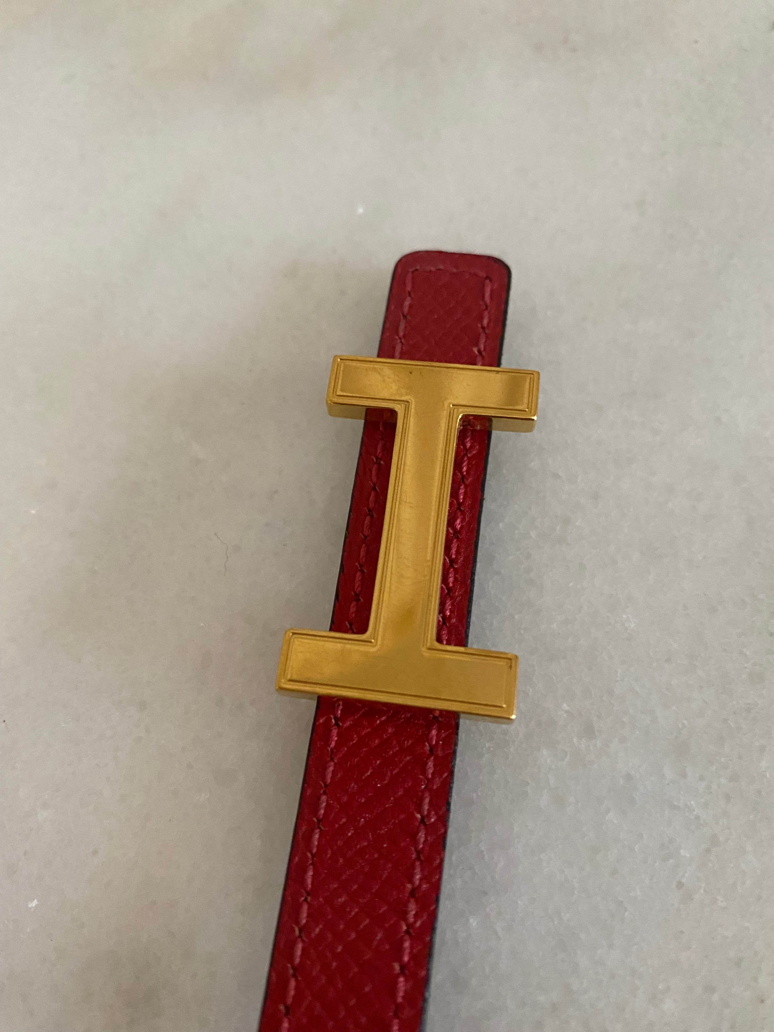 Hermes Red H Belt-Belt-Hermes-The Closet Egypt