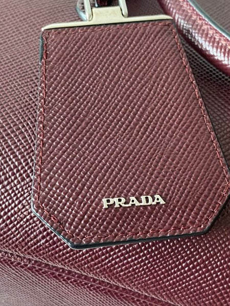 Prada Cerise Medium Double Handle Bag