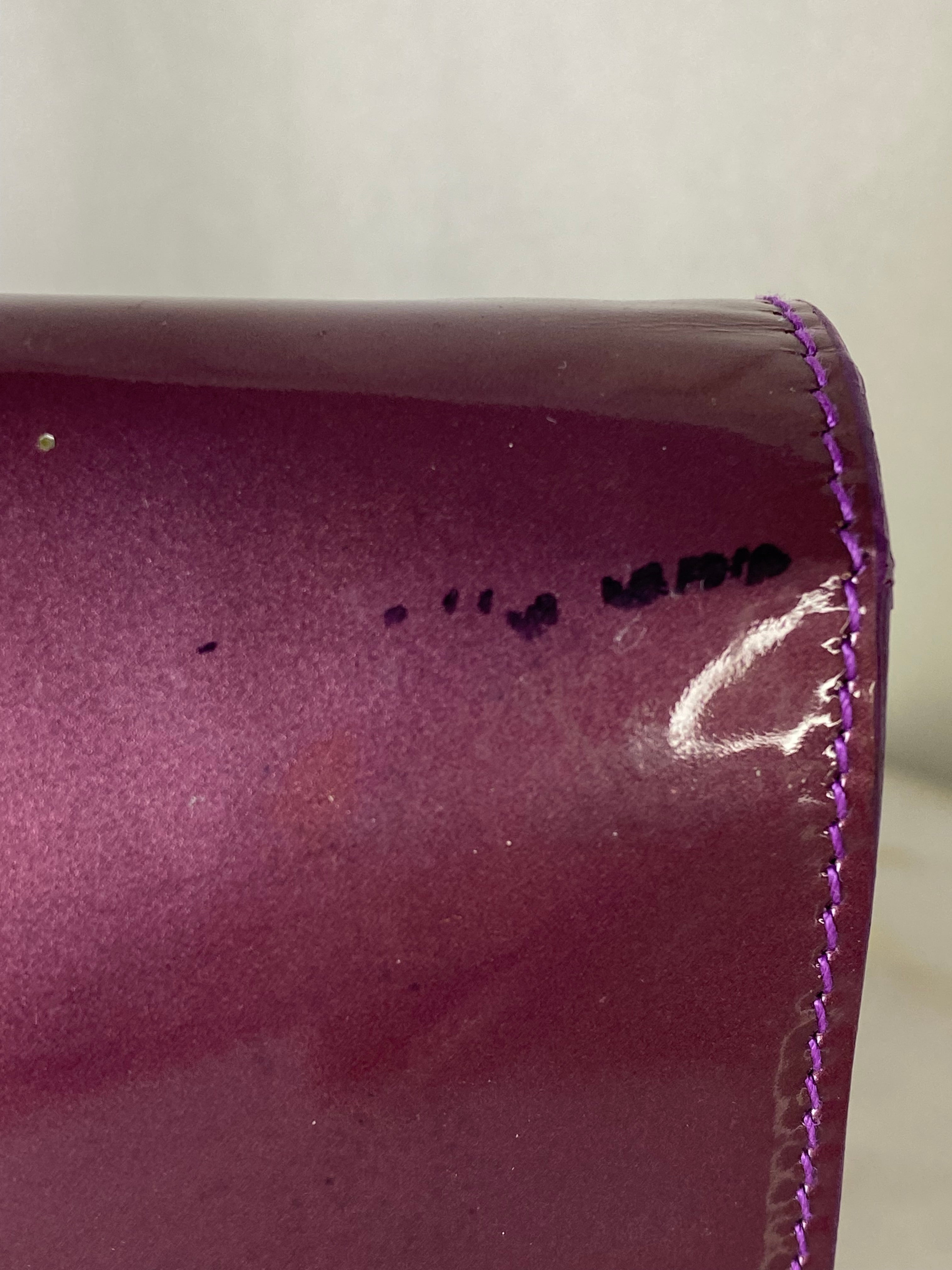 YSL Burgundy Belle De Jour Vernis Pouch