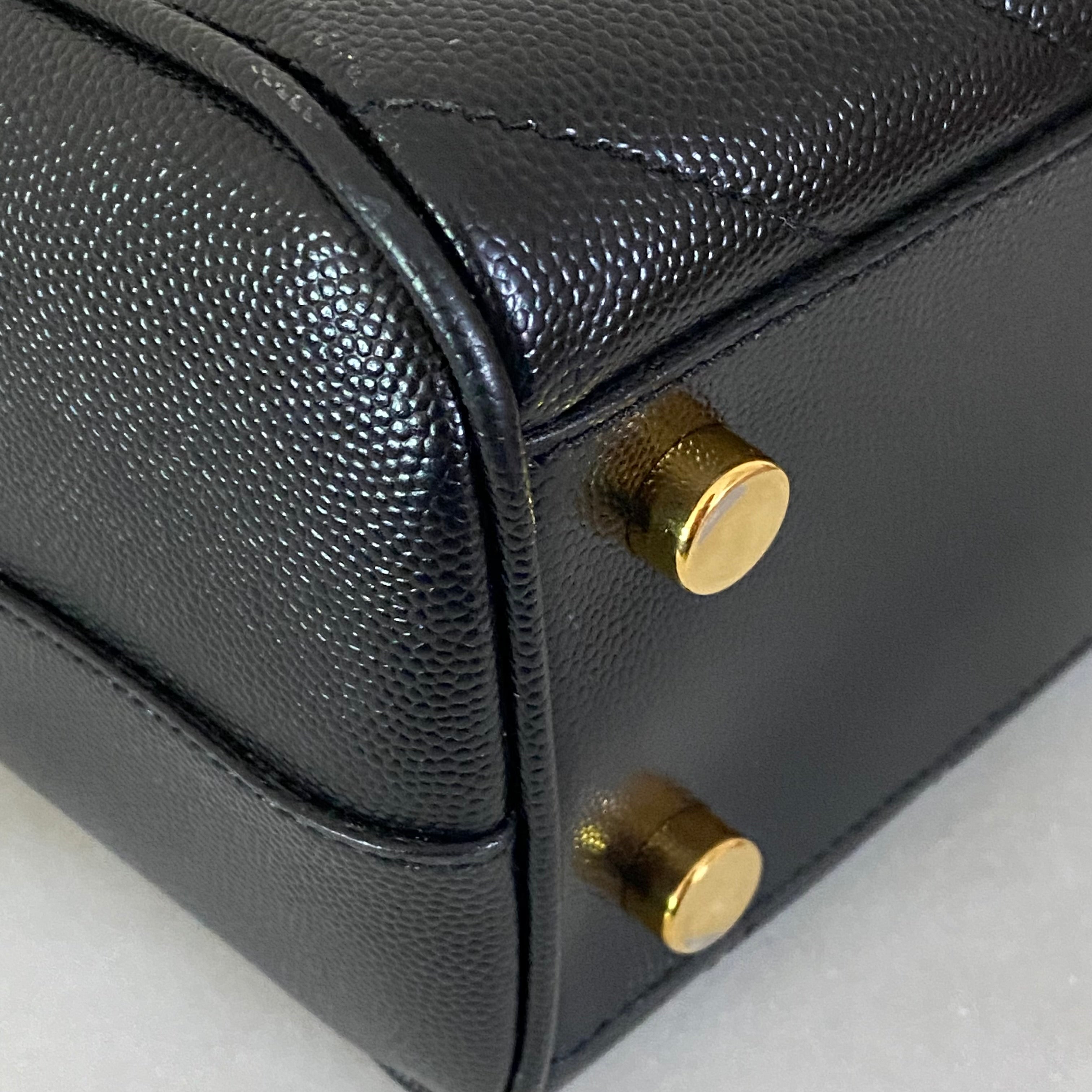 YSL Black Monogram Shopping Bag-handbag-YSL-The Closet Egypt