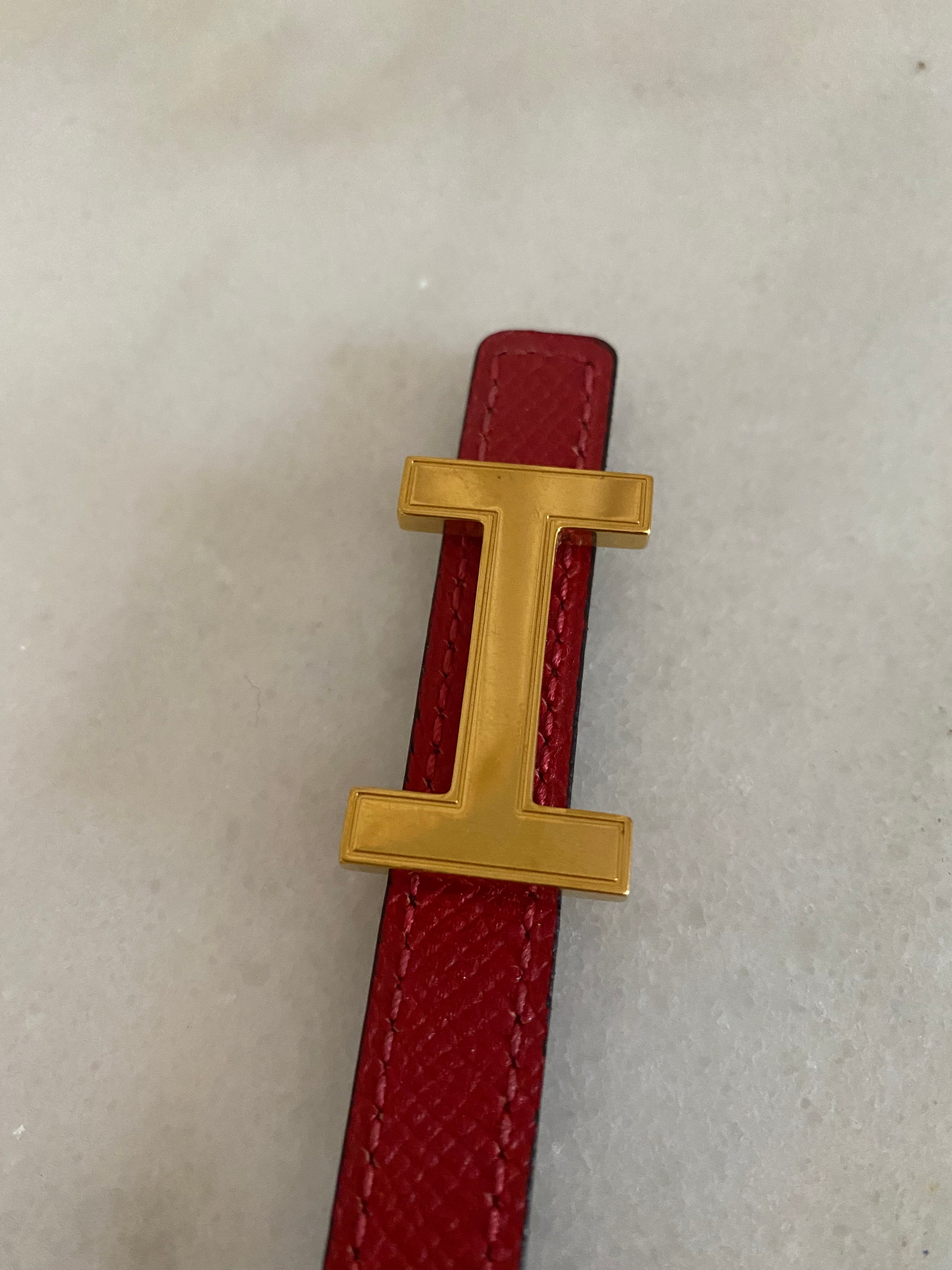 Hermes Red H Belt-Belt-Hermes-The Closet Egypt