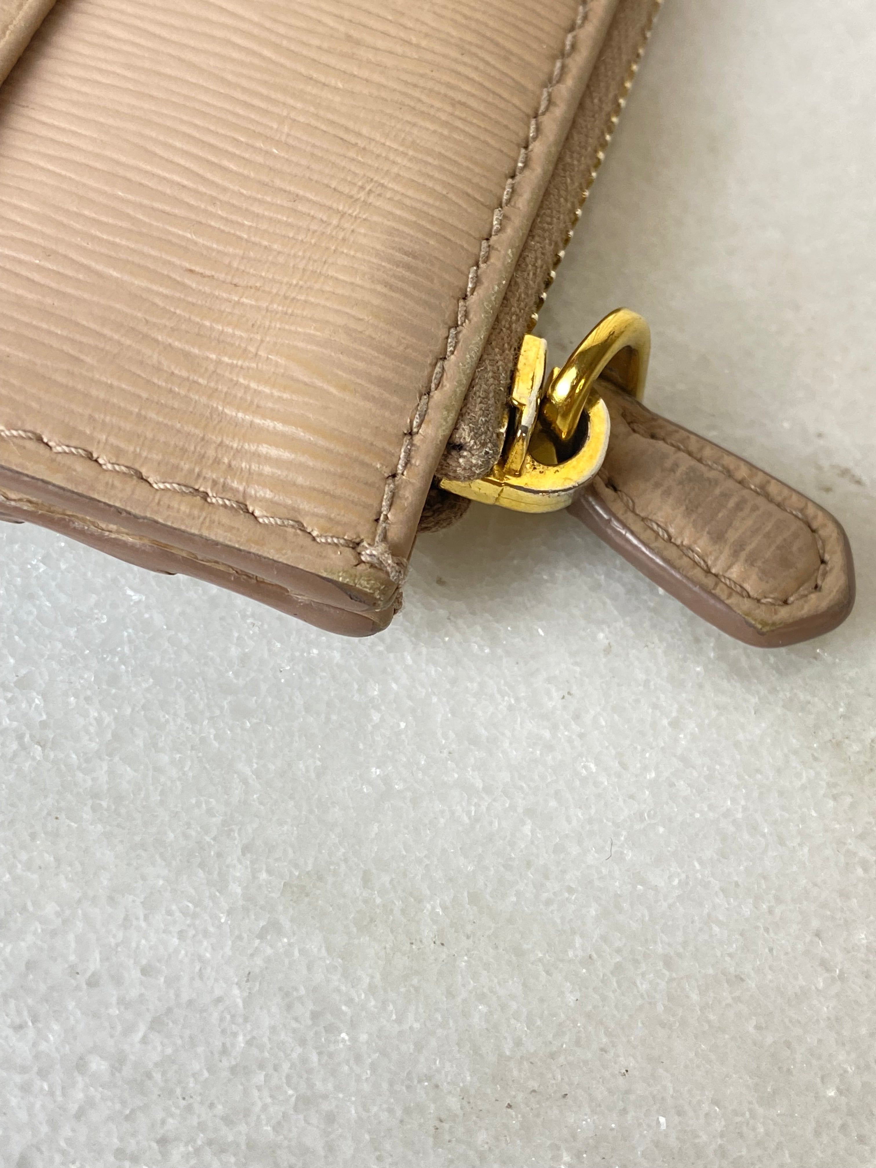 Prada Beige Card Holder-Card Holder-Prada-The Closet Egypt