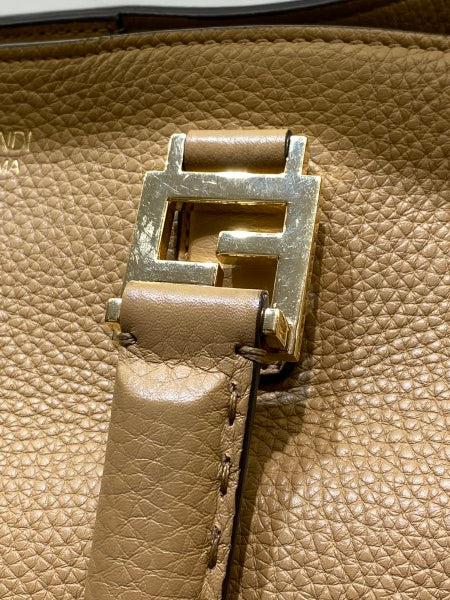 Fendi Beige 2 Way Tote Medium Bag-handbag-Fendi-The Closet Egypt