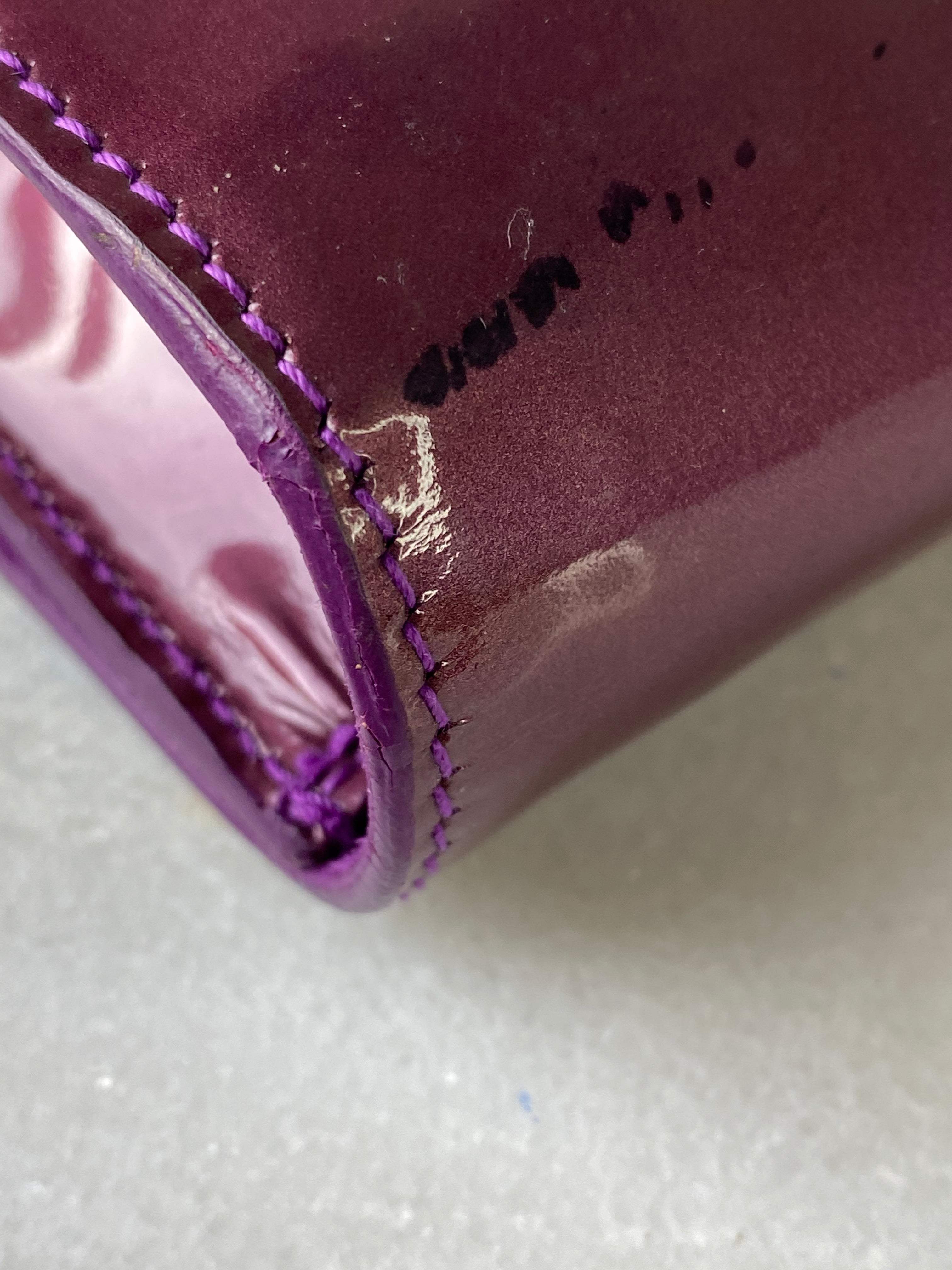 YSL Burgundy Belle De Jour Vernis Pouch