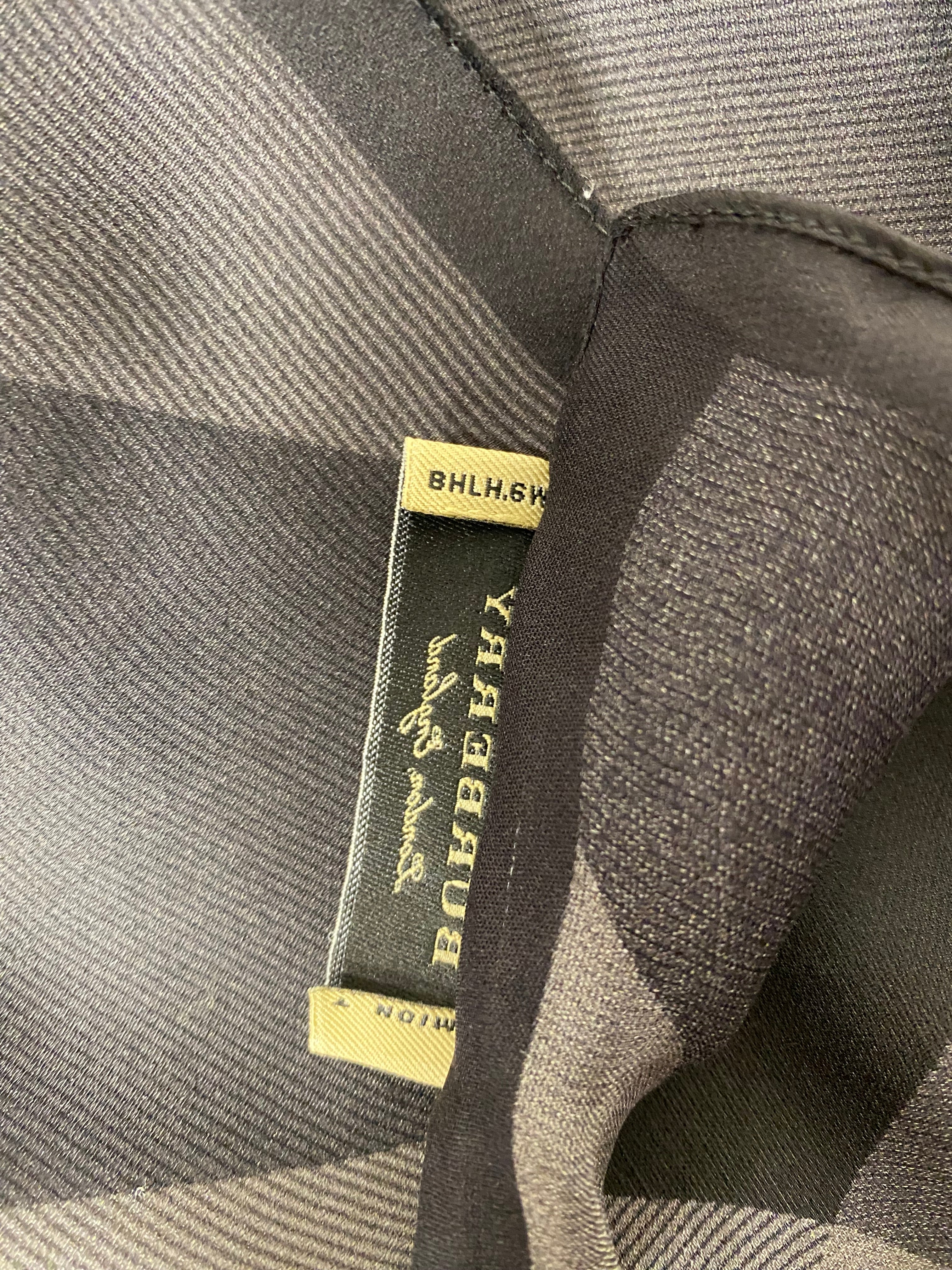 Burberry Tricolor Long Silk Scarf