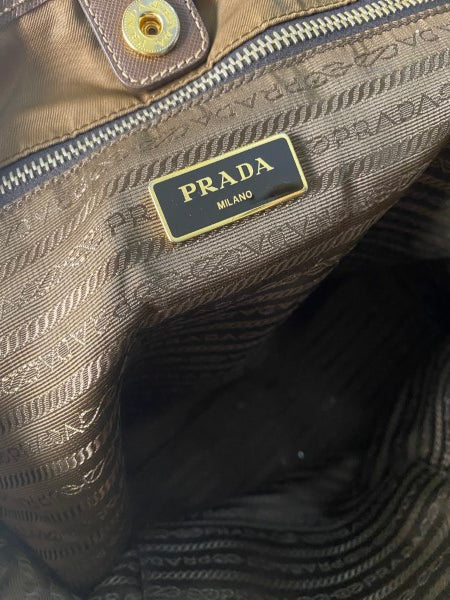 Prada Brown Waterproof Shoulder Bag-handbag-Prada-The Closet Egypt