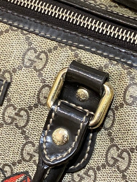 Gucci Bicolor GG Supreme Tattoo Print Joy Boston Medium Bag-handbag-Gucci-The Closet Egypt