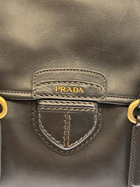 Prada Black Top Handle Bag-handbag-Prada-The Closet Egypt
