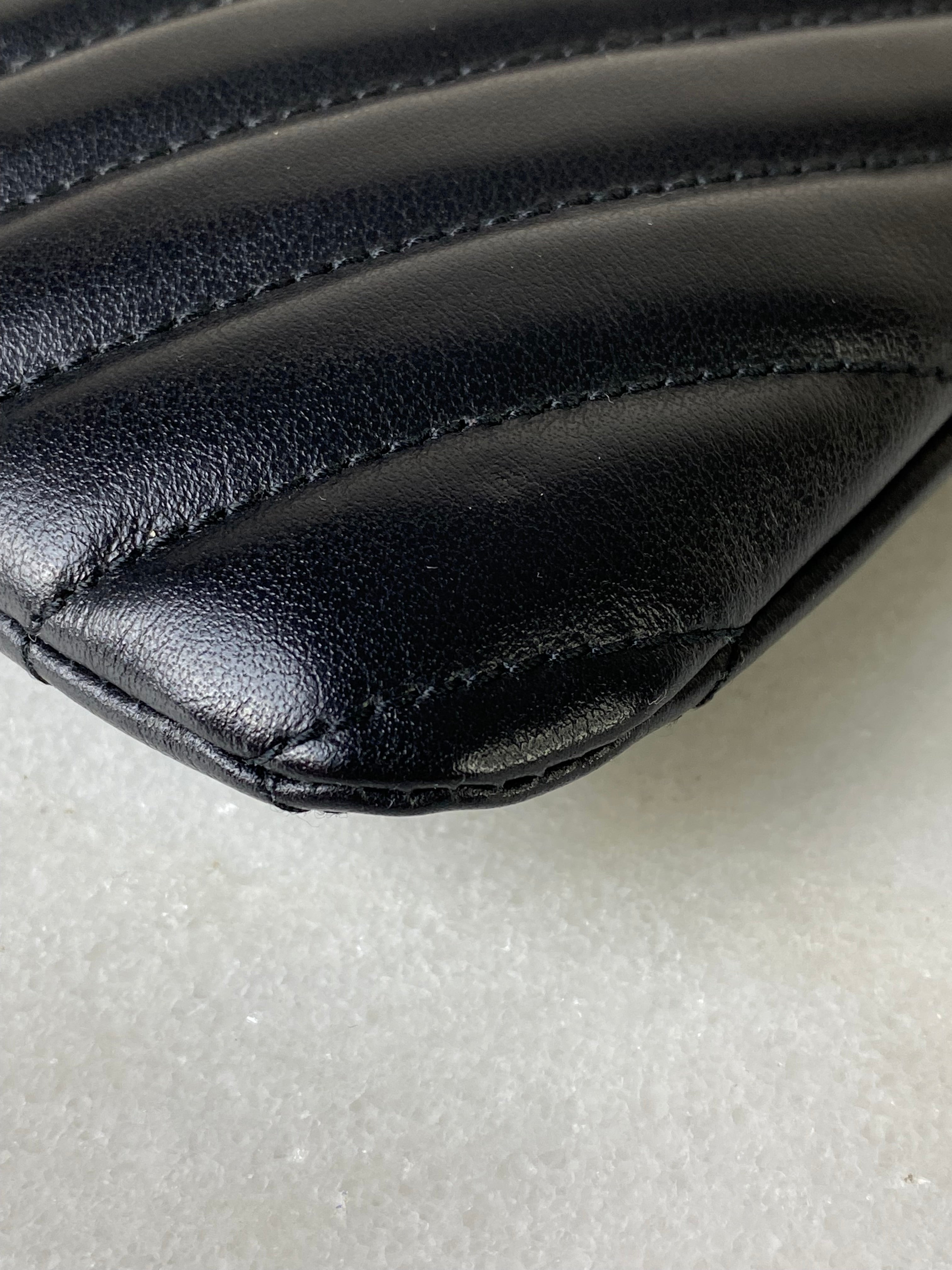 YSL Black Cassandre Classic Tablet Clutch