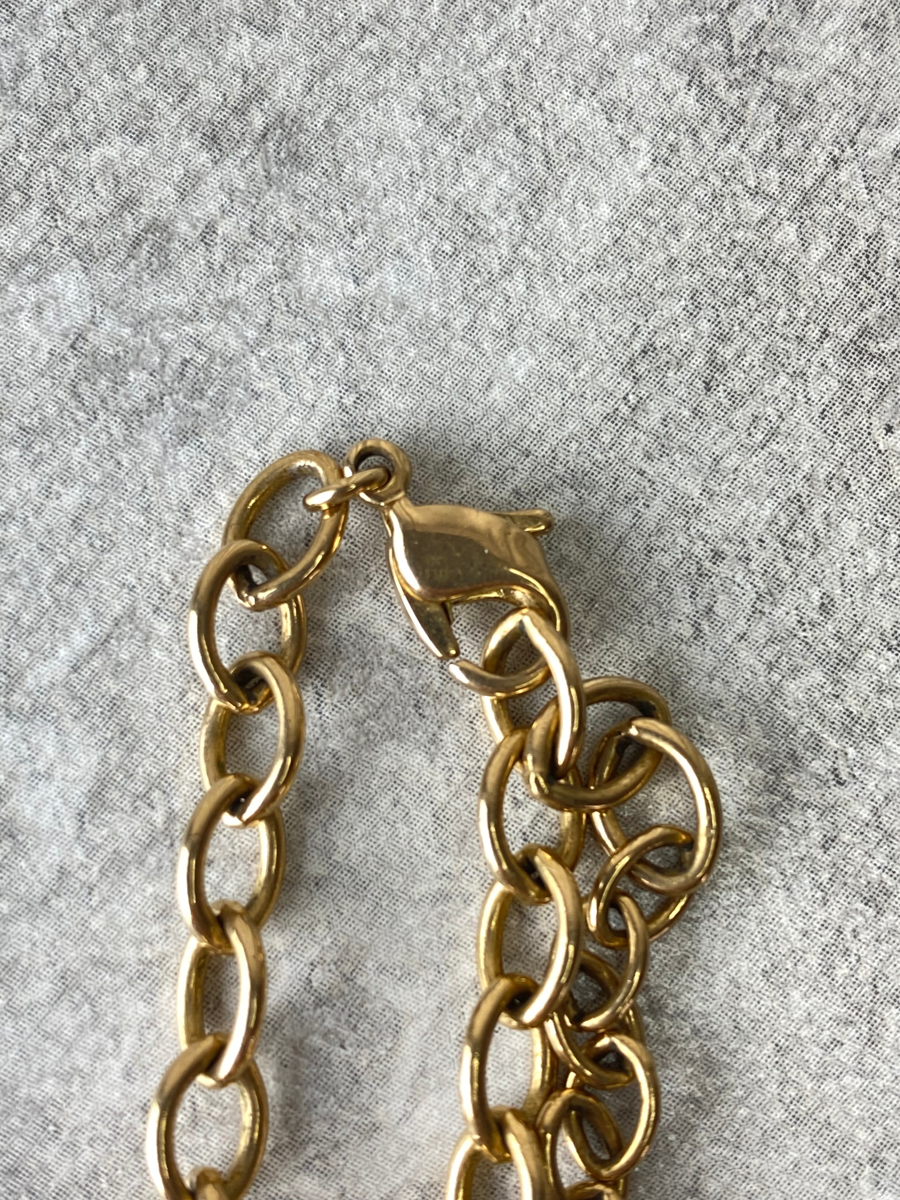 Christian Dior Gold with Litters Necklace-Necklaces-Christian Dior-The Closet Egypt