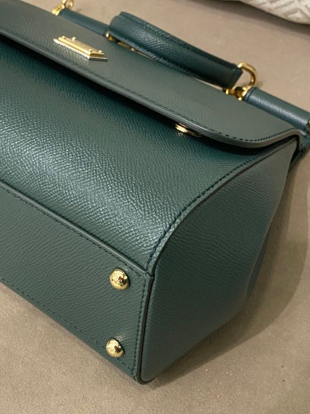 Dolce & Gabbana Forest Green Dauphine Sicily Medium Bag-handbag-Dolce & Gabbana-The Closet Egypt