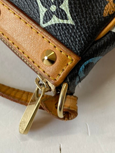 Louis Vuitton Black Mulicolor Monogram Takashi Murakami Pochette-Pochette-Louis Vuitton-The Closet Egypt
