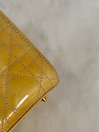 Christian Dior Yellow Lady Dior Medium Bag-handbag-Christian Dior-The Closet Egypt