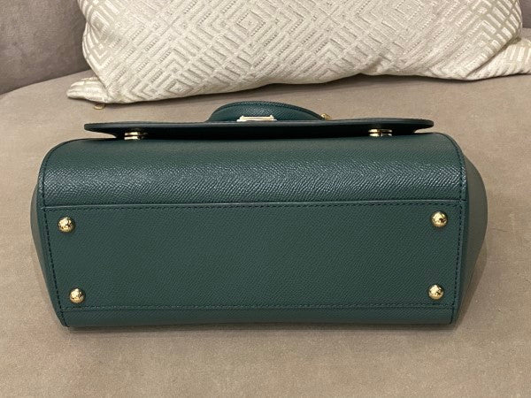 Dolce & Gabbana Forest Green Dauphine Sicily Medium Bag-handbag-Dolce & Gabbana-The Closet Egypt