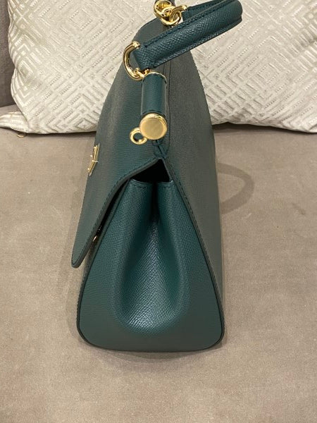 Dolce & Gabbana Forest Green Dauphine Sicily Medium Bag-handbag-Dolce & Gabbana-The Closet Egypt