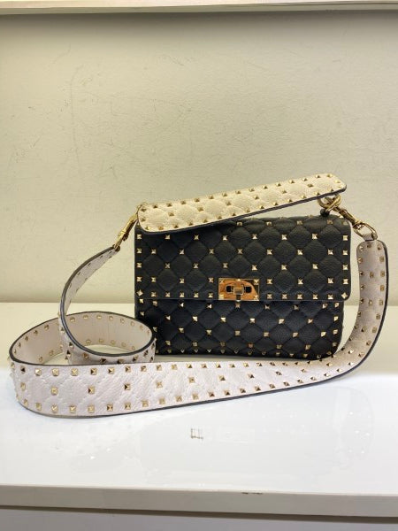Valentino Black Spike Rockstud Tote Bag-handbag-Valentino-The Closet Egypt