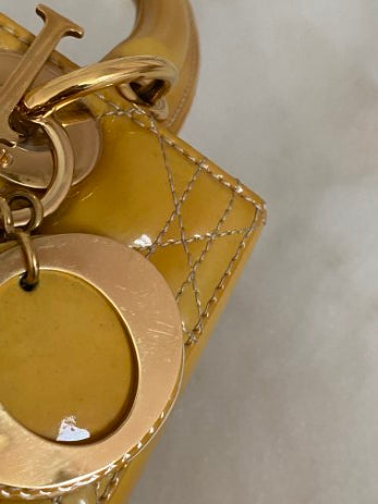 Christian Dior Yellow Lady Dior Medium Bag-handbag-Christian Dior-The Closet Egypt