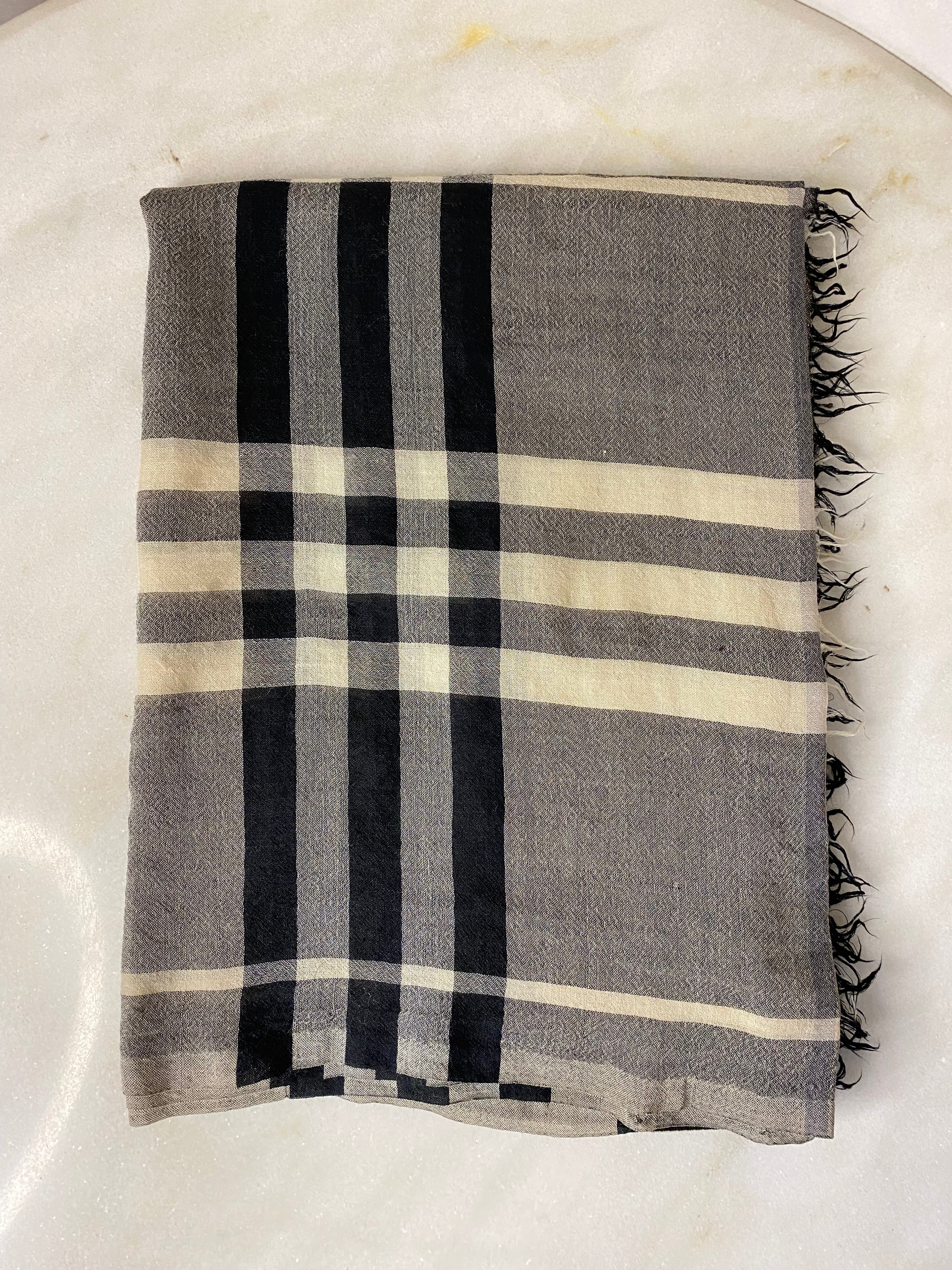 Burberry Tricolor Long Scarf-Scarf-Burberry-The Closet Egypt