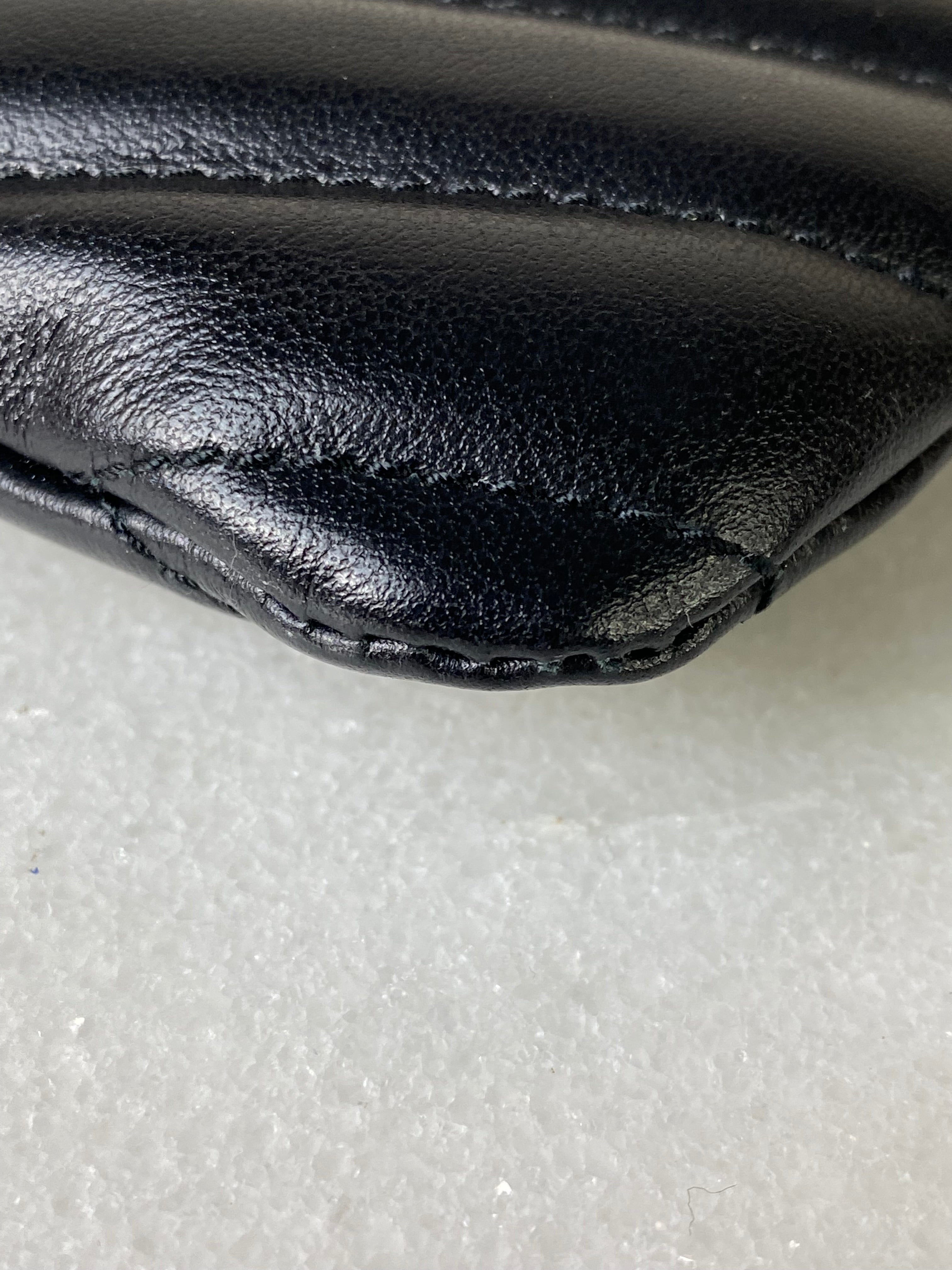 YSL Black Cassandre Classic Tablet Clutch