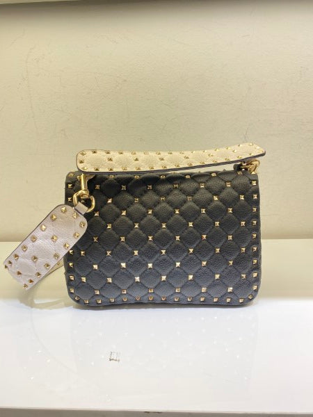Valentino Black Spike Rockstud Tote Bag-handbag-Valentino-The Closet Egypt