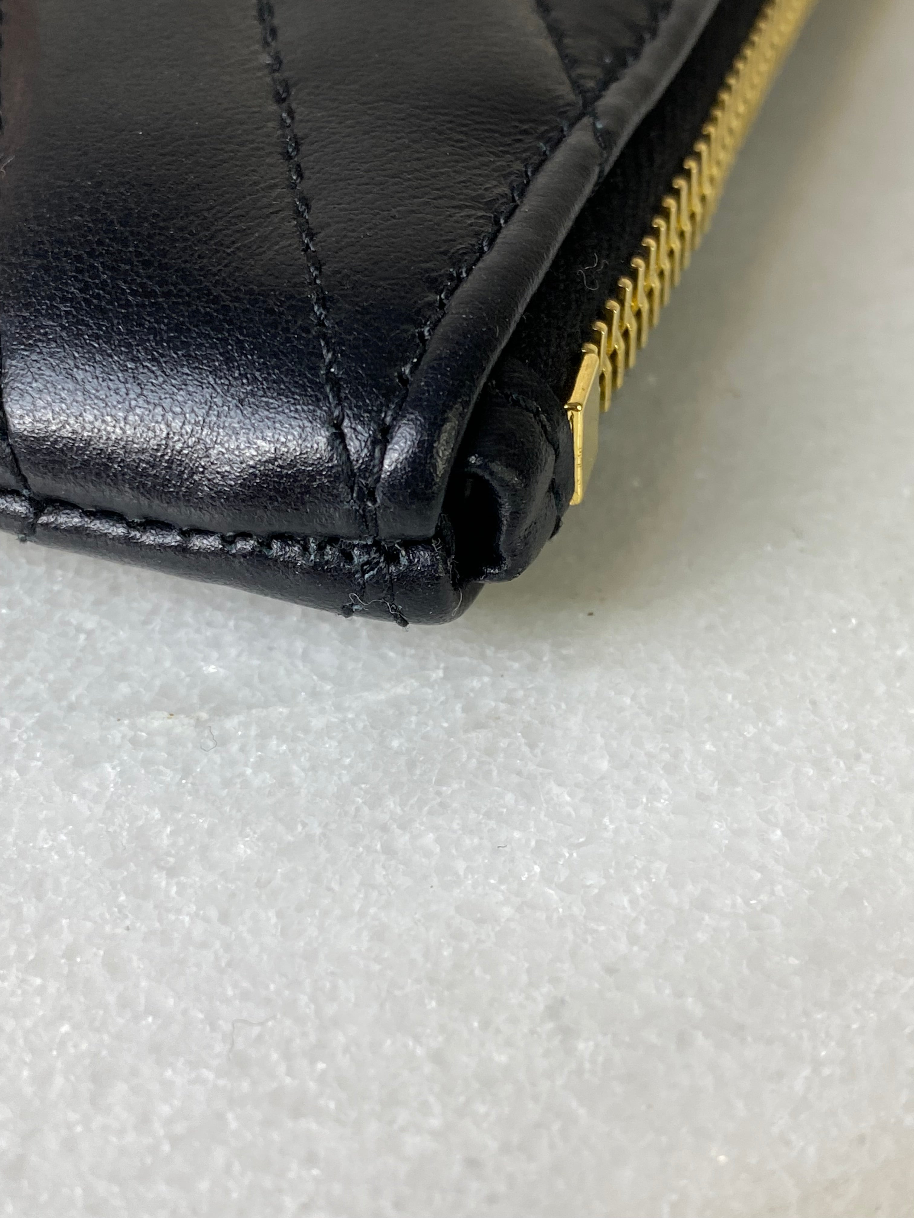 YSL Black Cassandre Classic Tablet Clutch