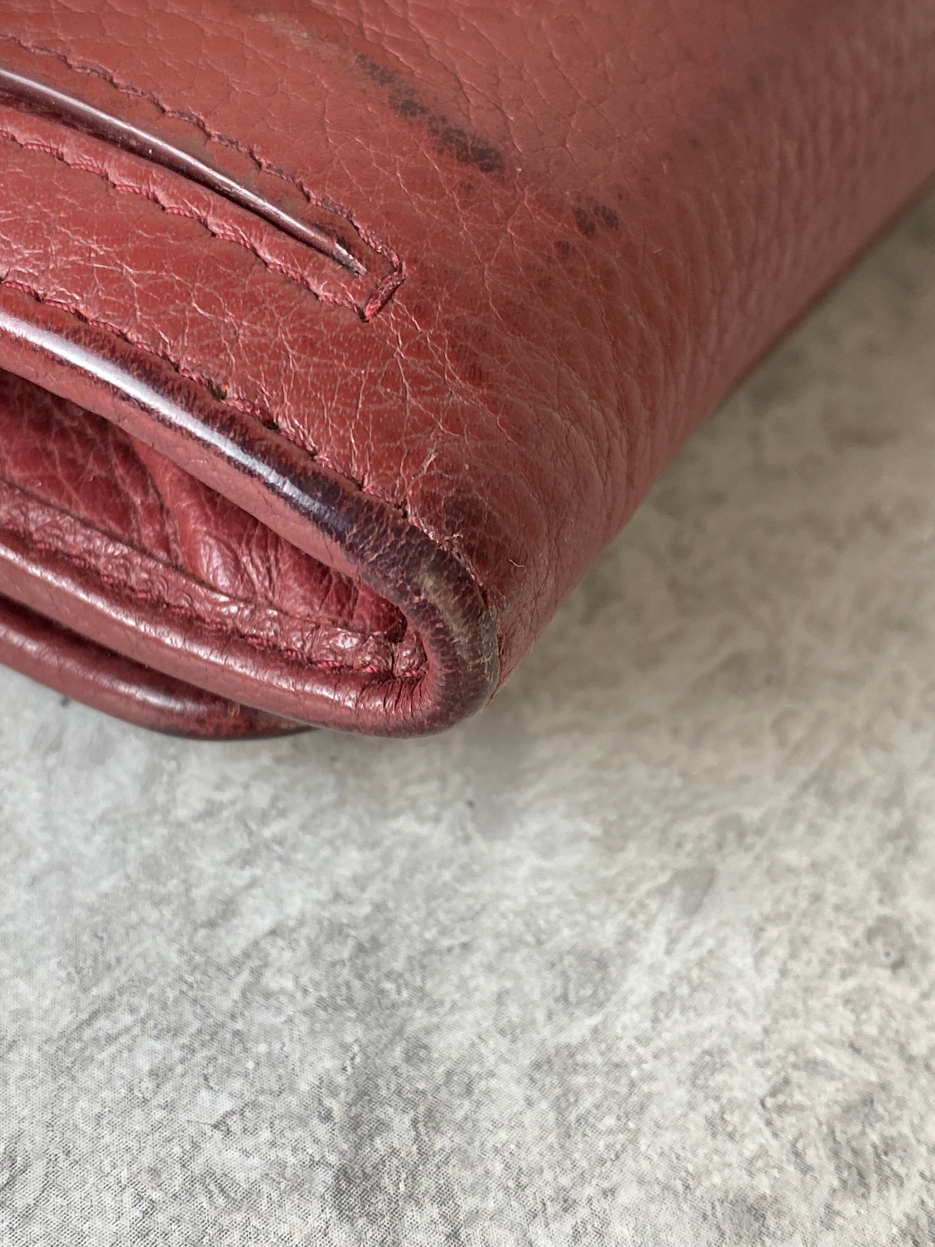 Prada Burgundy Long Wallet-wallet-Prada-The Closet Egypt