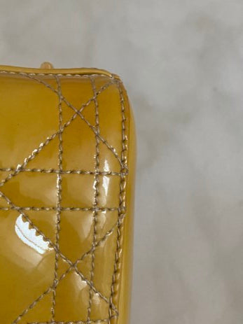 Christian Dior Yellow Lady Dior Medium Bag-handbag-Christian Dior-The Closet Egypt