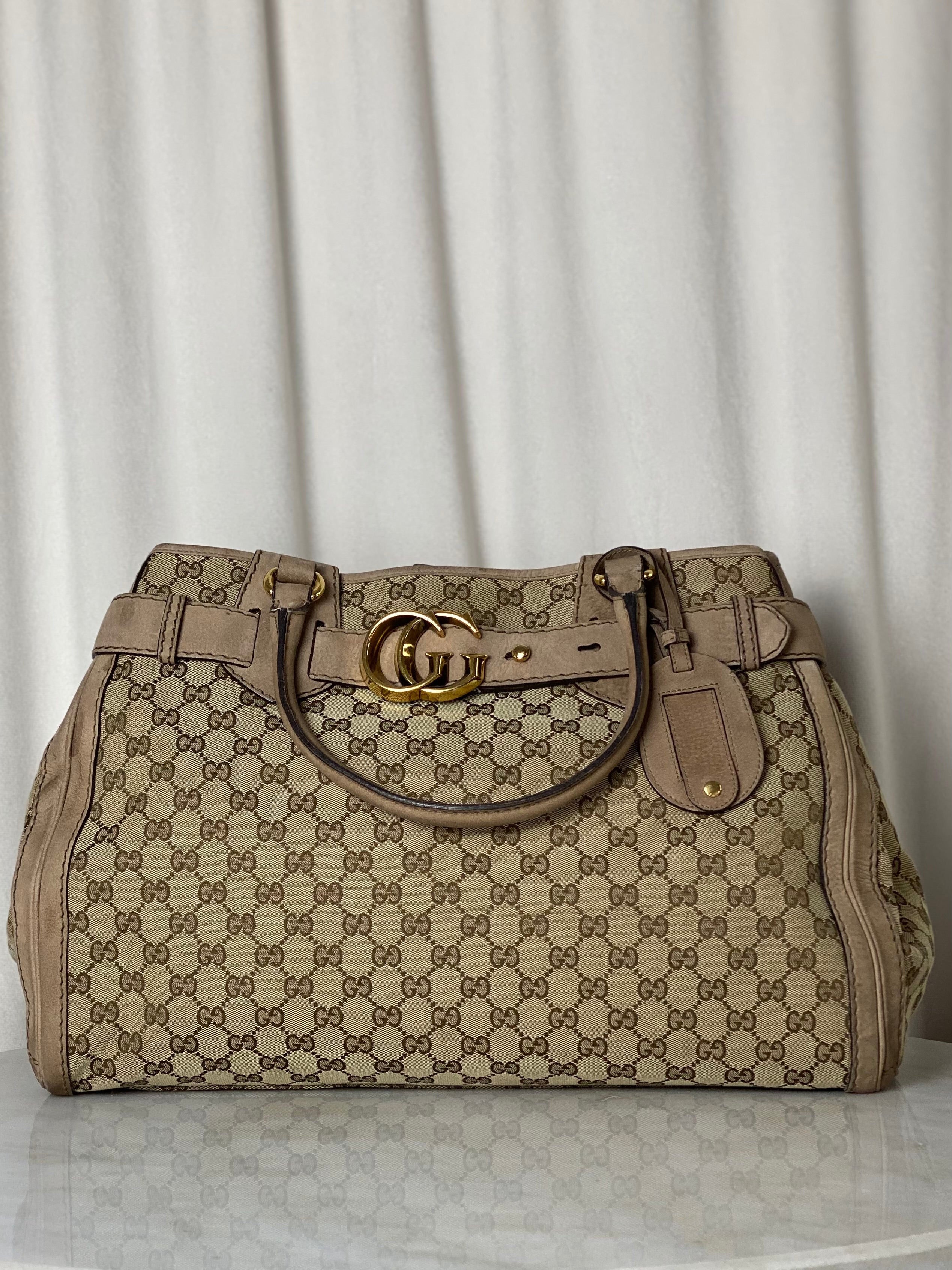 Gucci Bicolor Running Tote Bag W/ Bag Charm-handbag-Gucci-The Closet Egypt