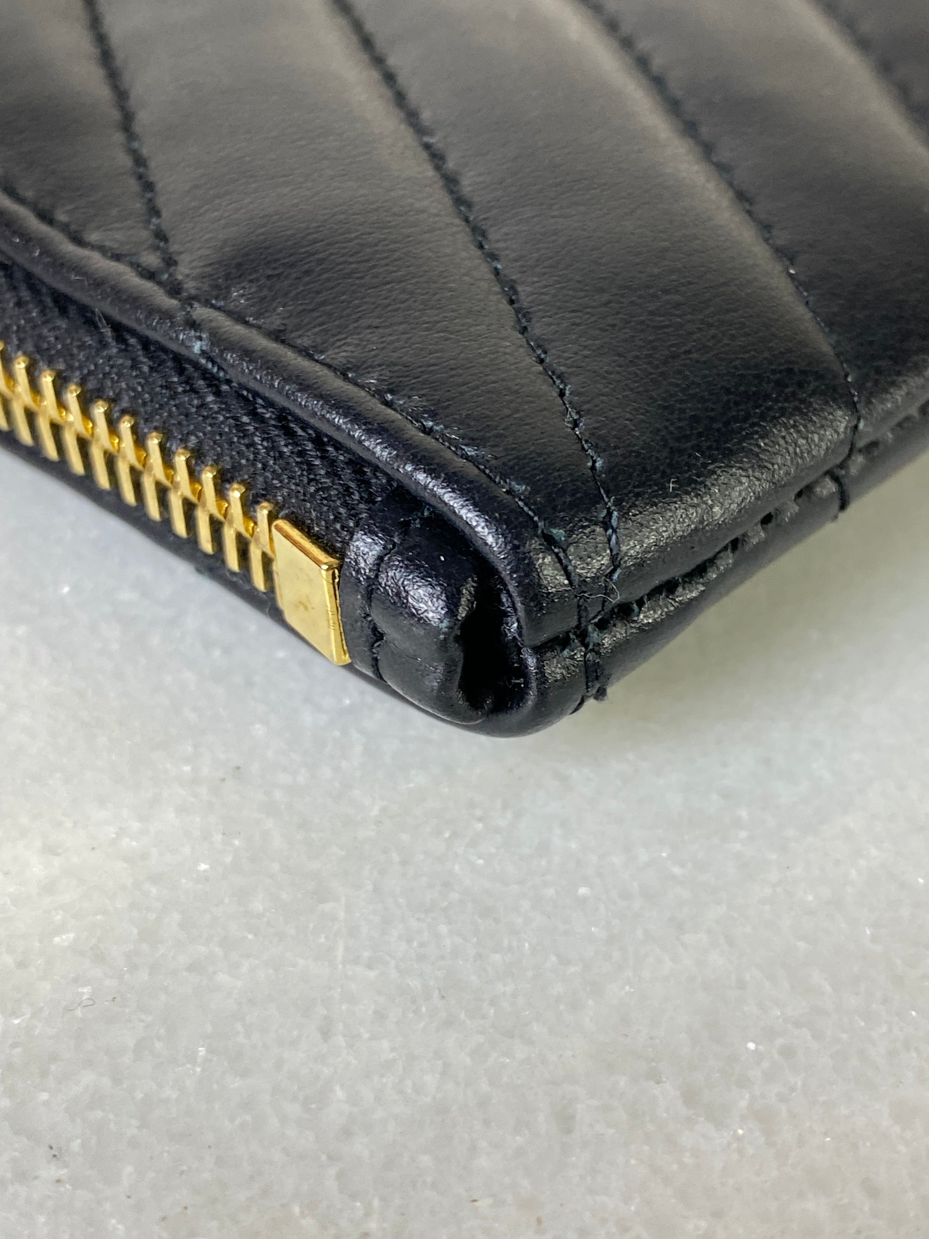 YSL Black Cassandre Classic Tablet Clutch