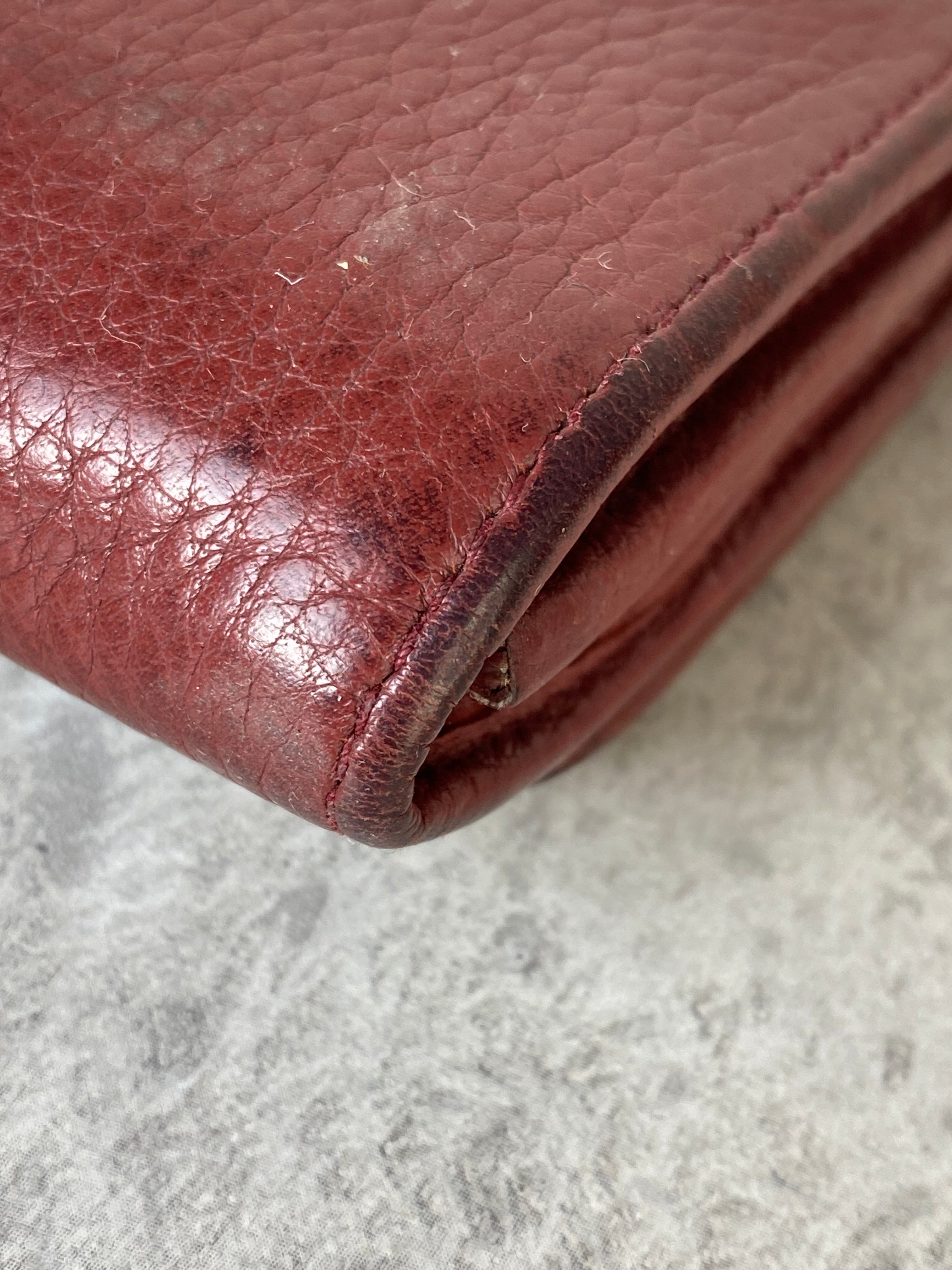 Prada Burgundy Long Wallet-wallet-Prada-The Closet Egypt