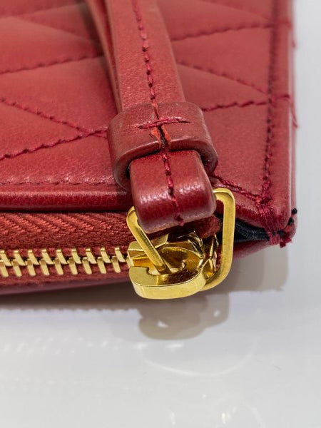YSL Red Sade Zip Pouch-Pouch-YSL-The Closet Egypt