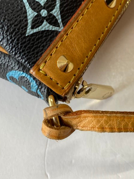 Louis Vuitton Black Mulicolor Monogram Takashi Murakami Pochette-Pochette-Louis Vuitton-The Closet Egypt