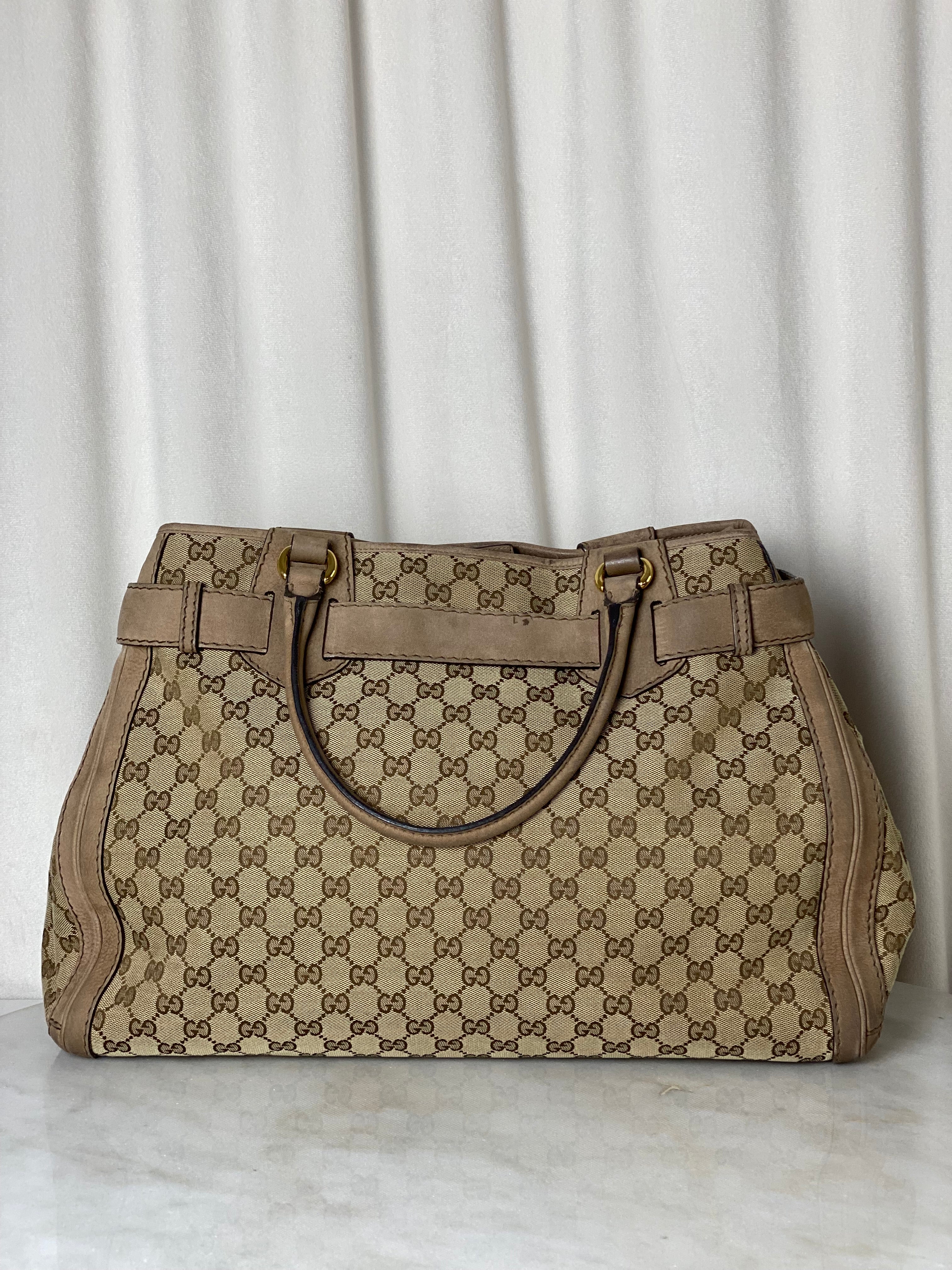 Gucci Bicolor Running Tote Bag W/ Bag Charm-handbag-Gucci-The Closet Egypt