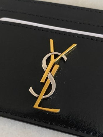 YSL Black Card Holder-Card Holder-YSL-The Closet Egypt