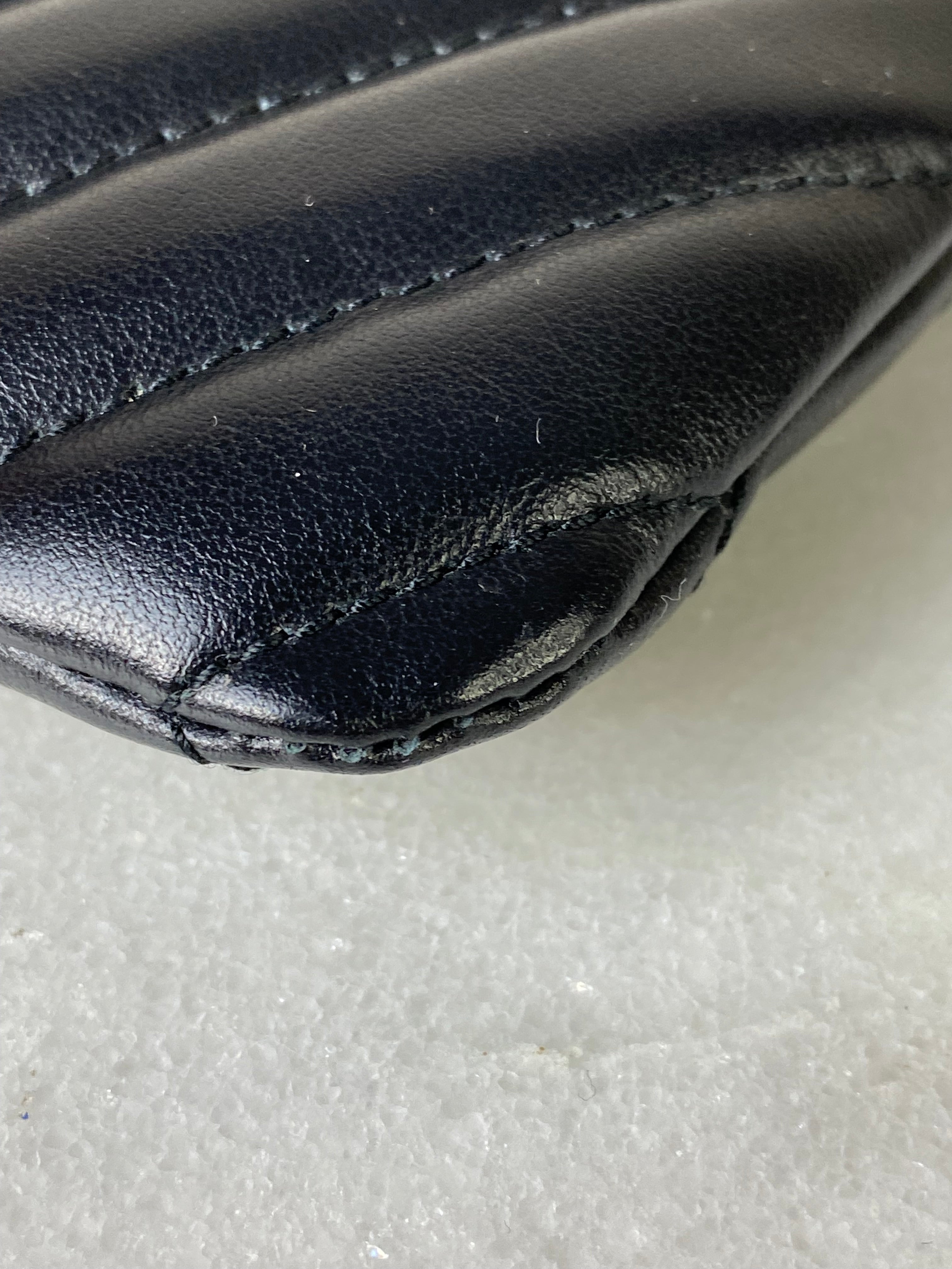 YSL Black Cassandre Classic Tablet Clutch