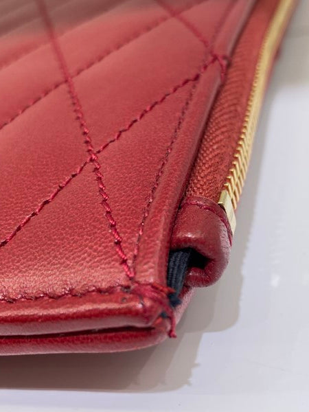 YSL Red Sade Zip Pouch-Pouch-YSL-The Closet Egypt