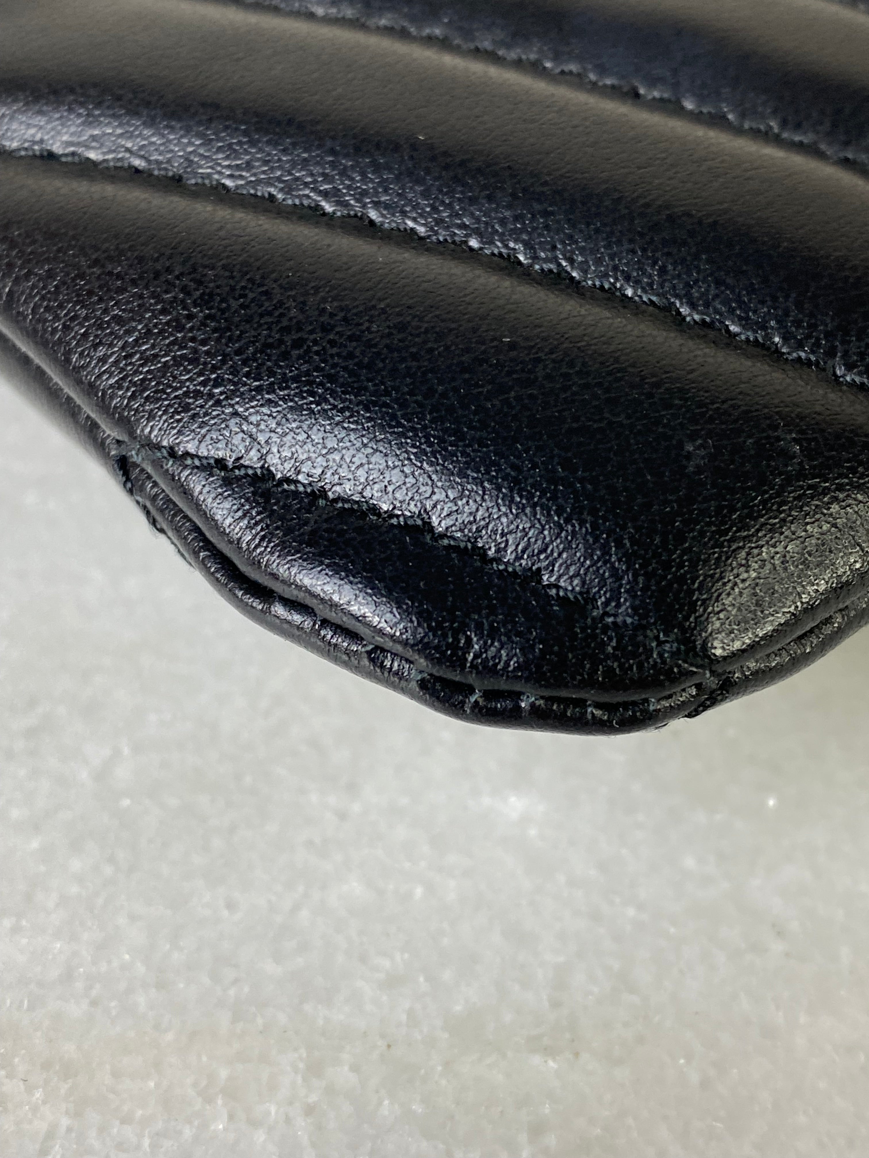 YSL Black Cassandre Classic Tablet Clutch