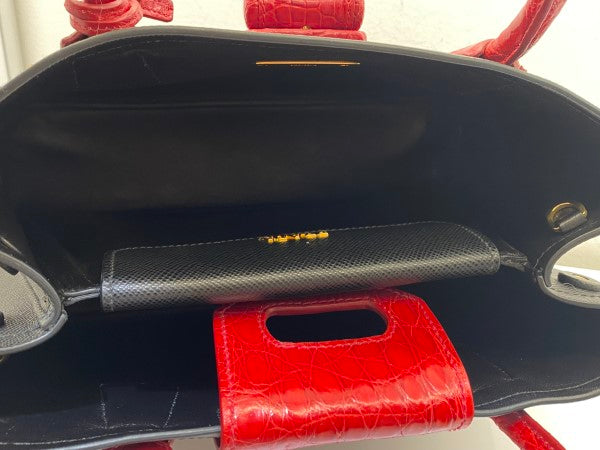 Prada Bicolor Galleria Tote Bag-handbag-Prada-The Closet Egypt