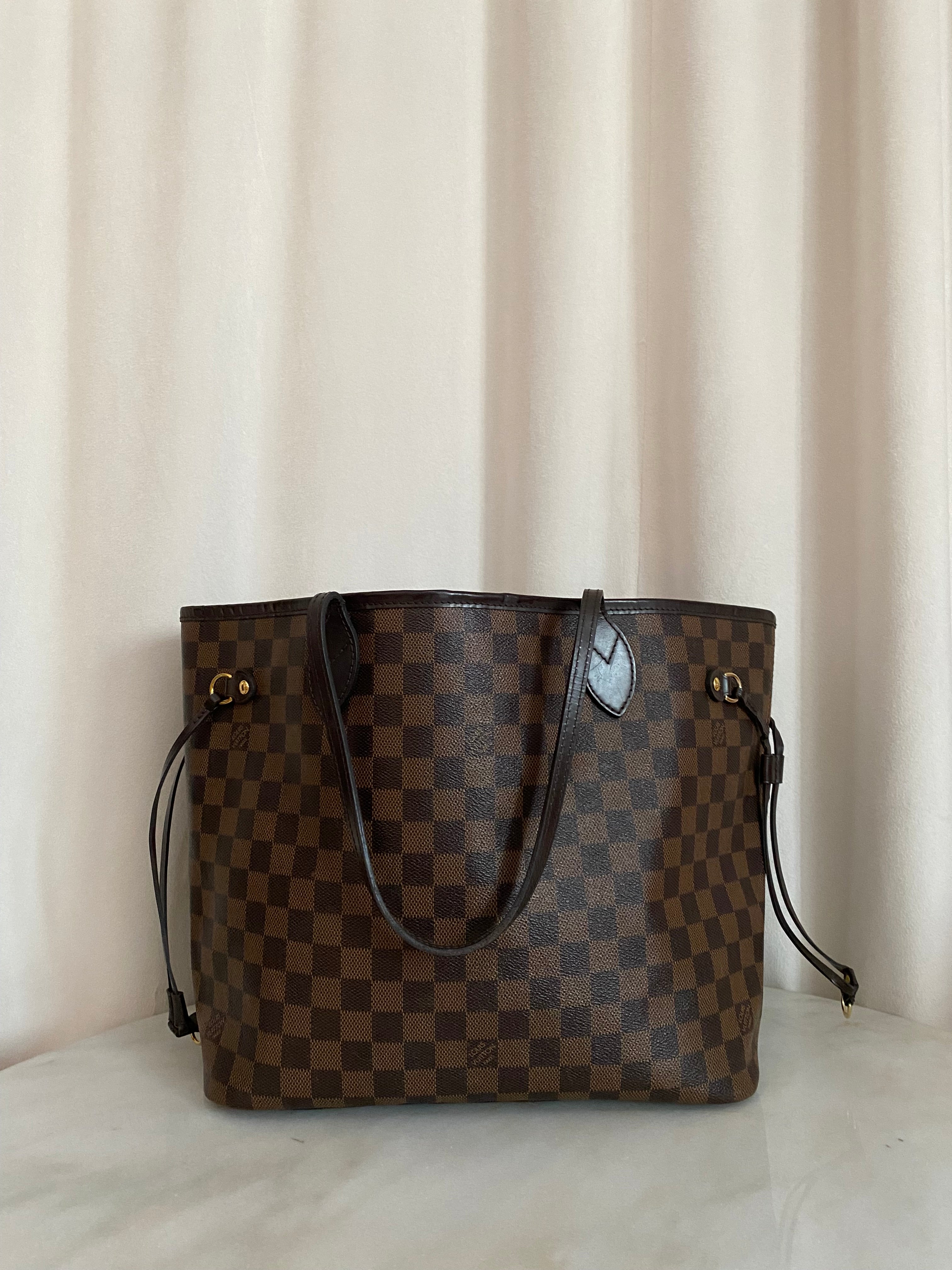 Louis Vuitton Damier Ebene Neverfull MM Bag
