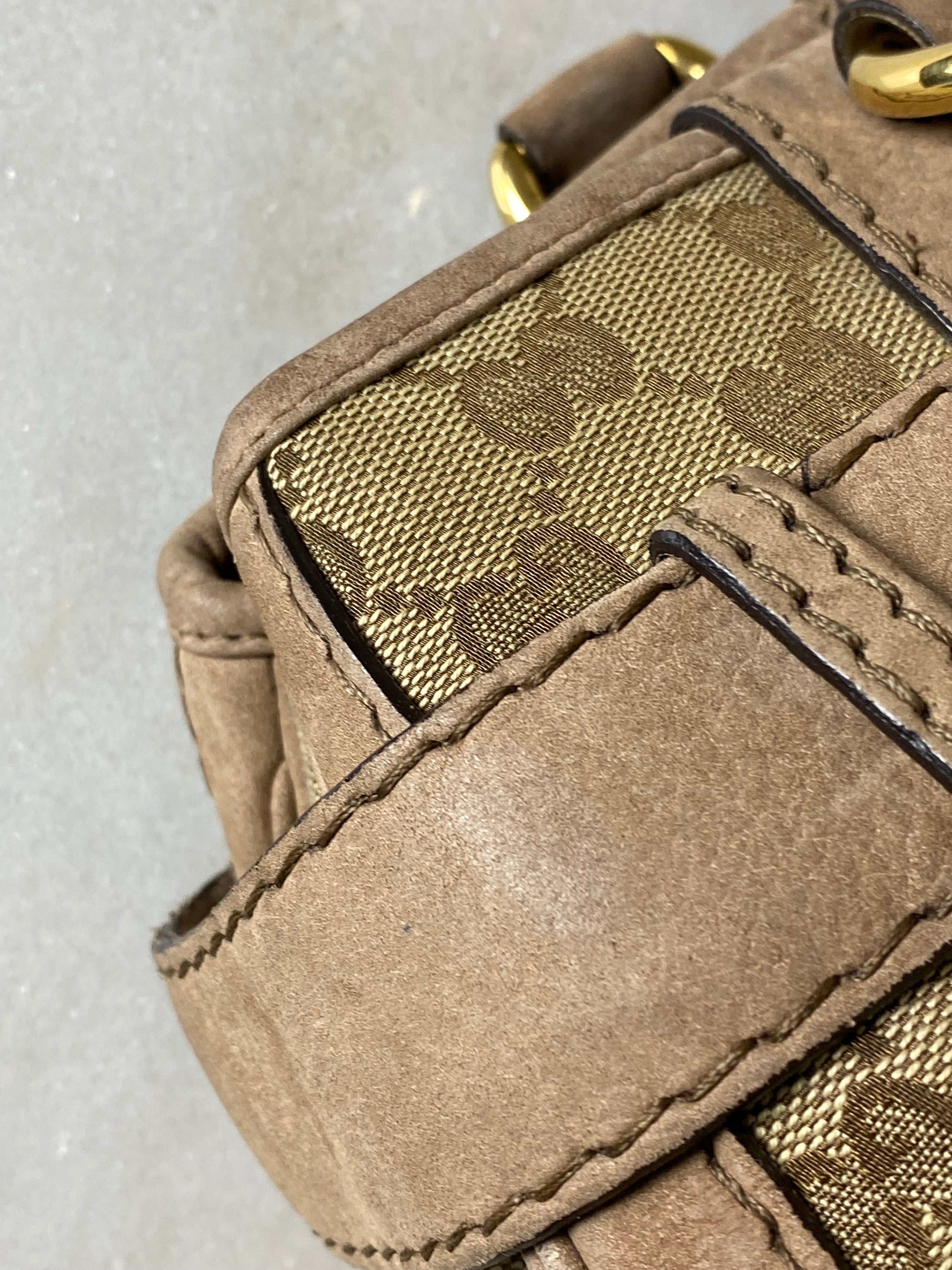 Gucci Bicolor Running Tote Bag W/ Bag Charm-handbag-Gucci-The Closet Egypt