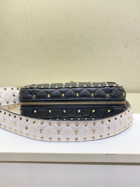Valentino Black Spike Rockstud Tote Bag-handbag-Valentino-The Closet Egypt