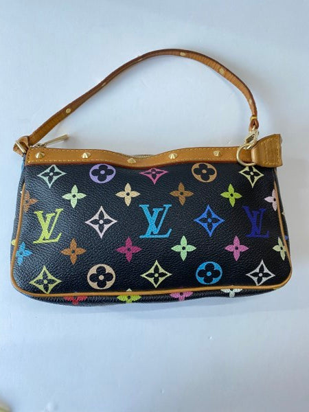 Louis Vuitton Black Mulicolor Monogram Takashi Murakami Pochette-Pochette-Louis Vuitton-The Closet Egypt