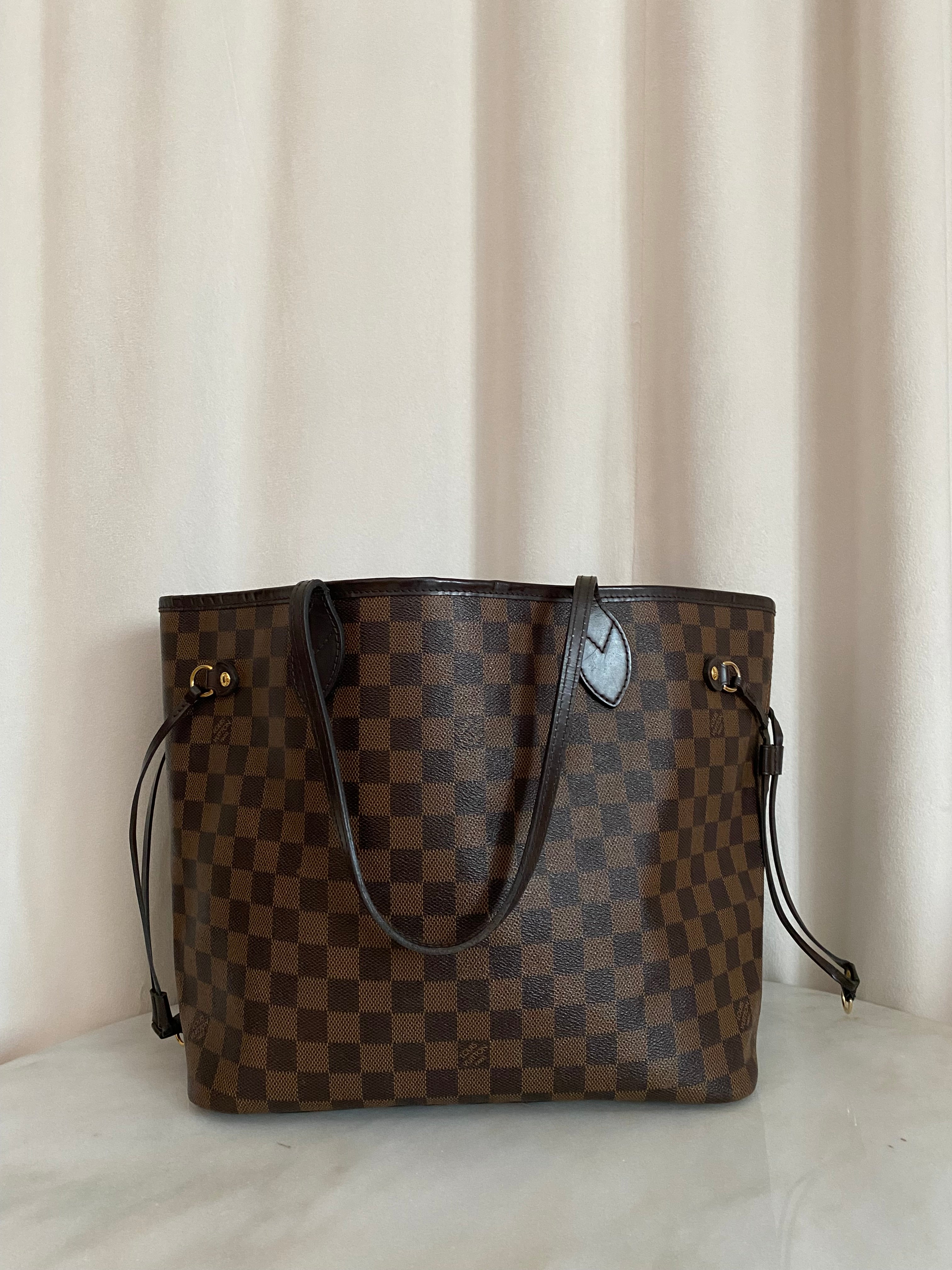 Louis Vuitton Damier Ebene Neverfull MM Bag