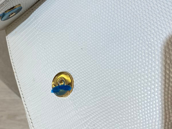 Dolce & Gabbana White Iguana Print Crystal Sicily Medium Bag-handbag-Dolce & Gabbana-The Closet Egypt