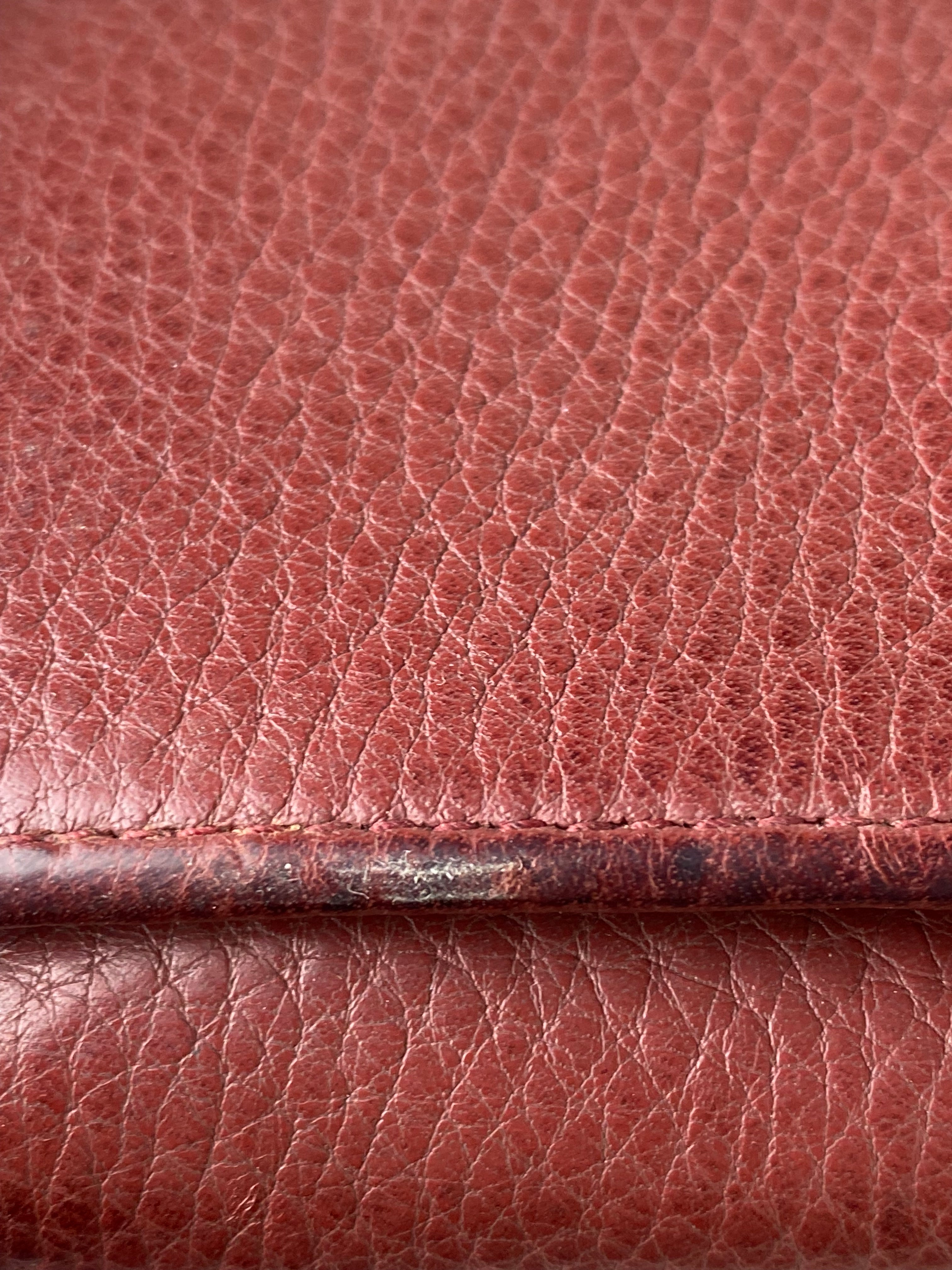 Prada Burgundy Long Wallet-wallet-Prada-The Closet Egypt