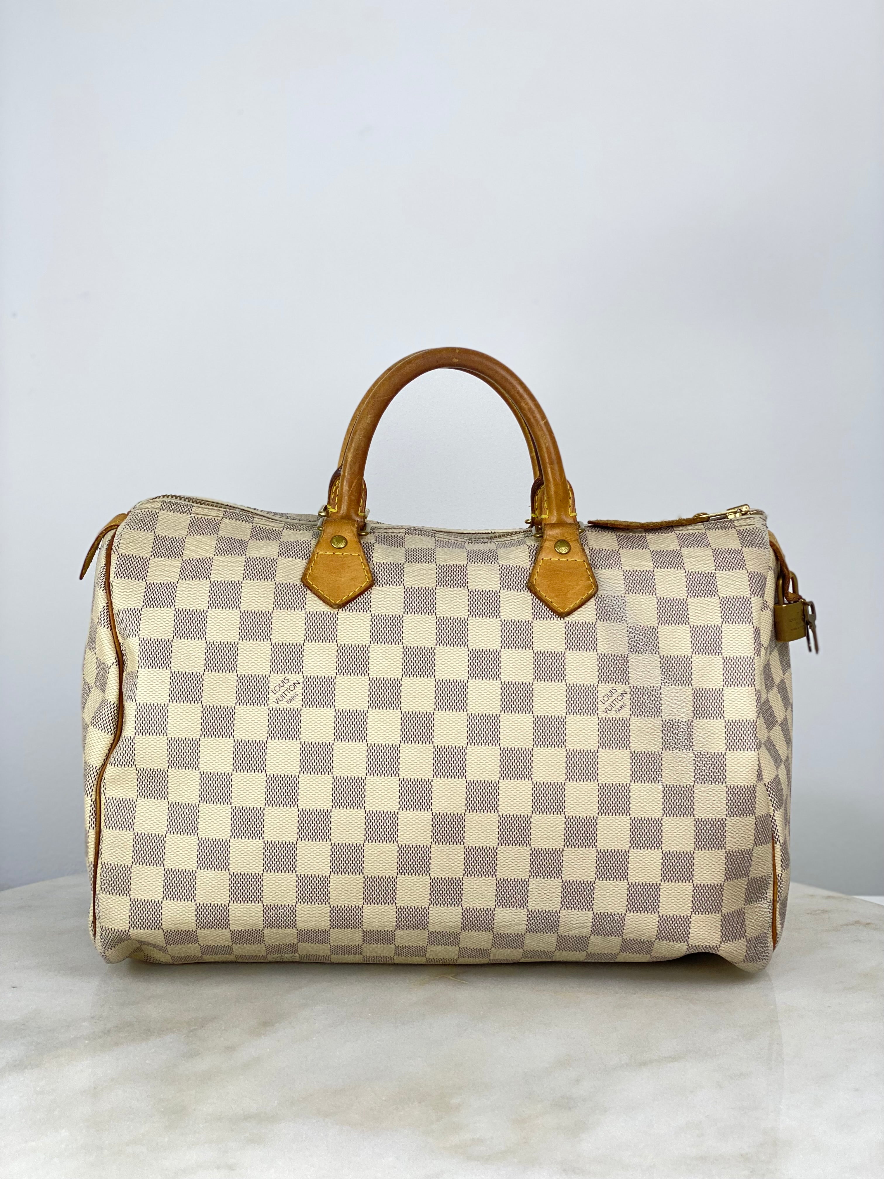 Louis Vuitton Damier Azur Speedy 35 Bag